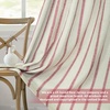 image:imageDriftAway Farmhouse Stripe Blackout Curtains Grommet W52xL84 Loden GreenB Red Stripe