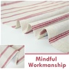 image:imageDriftAway Farmhouse Stripe Blackout Curtains Grommet W52xL84 Loden GreenB Red Stripe