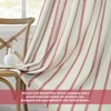 image:imageDriftAway Farmhouse Stripe Blackout Curtains Grommet W52xL84 Loden GreenB Red Stripe