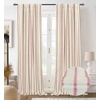 image:imageDriftAway Farmhouse Stripe Blackout Curtains Grommet W52xL84 Loden GreenB Red Stripe