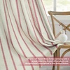 image:imageDriftAway Farmhouse Stripe Blackout Curtains Grommet W52xL84 Loden GreenB Red Stripe