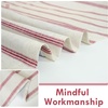 image:imageDriftAway Farmhouse Stripe Blackout Curtains Grommet W52xL84 Loden GreenB Red Stripe