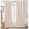 image:imageDriftAway Farmhouse Stripe Blackout Curtains Grommet W52xL84 Loden GreenB Red Stripe