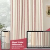 image:imageDriftAway Farmhouse Stripe Blackout Curtains Grommet W52xL84 Loden GreenB Red Stripe