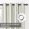 image:imageDriftAway Farmhouse Stripe Blackout Curtains Grommet W52xL84 Loden GreenG Black Stripe