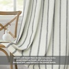 image:imageDriftAway Farmhouse Stripe Blackout Curtains Grommet W52xL84 Loden GreenG Black Stripe