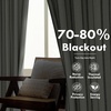 image:imageDriftAway Farmhouse Stripe Blackout Curtains Grommet W52xL84 Loden GreenG Black Stripe