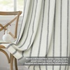 image:imageDriftAway Farmhouse Stripe Blackout Curtains Grommet W52xL84 Loden GreenG Black Stripe