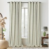 image:imageDriftAway Farmhouse Stripe Blackout Curtains Grommet W52xL84 Loden GreenG Black Stripe