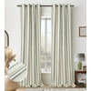 image:imageDriftAway Farmhouse Stripe Blackout Curtains Grommet W52xL84 Loden GreenG Black Stripe