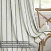 image:imageDriftAway Farmhouse Stripe Blackout Curtains Grommet W52xL84 Loden GreenG Black Stripe