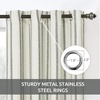 image:imageDriftAway Farmhouse Stripe Blackout Curtains Grommet W52xL84 Loden GreenG Black Stripe