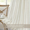 image:imageDriftAway Farmhouse Stripe Blackout Curtains Grommet W52xL84 Loden GreenG Camel Beige Stripe