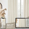 image:imageDriftAway Farmhouse Stripe Blackout Curtains Grommet W52xL84 Loden GreenG Camel Beige Stripe