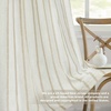 image:imageDriftAway Farmhouse Stripe Blackout Curtains Grommet W52xL84 Loden GreenG Camel Beige Stripe