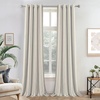 image:imageDriftAway Farmhouse Stripe Blackout Curtains Grommet W52xL84 Loden GreenG Gray Stripe