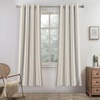 image:imageDriftAway Farmhouse Stripe Blackout Curtains Grommet W52xL84 Loden GreenG Gray Stripe