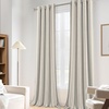 image:imageDriftAway Farmhouse Stripe Blackout Curtains Grommet W52xL84 Loden GreenG Gray Stripe