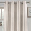 image:imageDriftAway Farmhouse Stripe Blackout Curtains Grommet W52xL84 Loden GreenG Gray Stripe