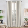 image:imageDriftAway Farmhouse Stripe Blackout Curtains Grommet W52xL84 Loden GreenG Gray Stripe