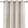 image:imageDriftAway Farmhouse Stripe Blackout Curtains Grommet W52xL84 Loden GreenG Gray Stripe