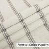 image:imageDriftAway Farmhouse Stripe Blackout Curtains Grommet W52xL84 Loden GreenG Gray Stripe