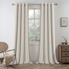 image:imageDriftAway Farmhouse Stripe Blackout Curtains Grommet W52xL84 Loden GreenG Gray Stripe