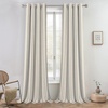 image:imageDriftAway Farmhouse Stripe Blackout Curtains Grommet W52xL84 Loden GreenG Gray Stripe
