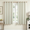 image:imageDriftAway Farmhouse Stripe Blackout Curtains Grommet W52xL84 Loden GreenG Loden Green Stripe