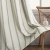 image:imageDriftAway Farmhouse Stripe Blackout Curtains Grommet W52xL84 Loden GreenG Loden Green Stripe