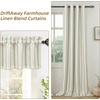 image:imageDriftAway Farmhouse Stripe Blackout Curtains Grommet W52xL84 Loden GreenG Loden Green Stripe