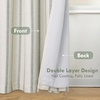 image:imageDriftAway Farmhouse Stripe Blackout Curtains Grommet W52xL84 Loden GreenG Loden Green Stripe