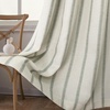 image:imageDriftAway Farmhouse Stripe Blackout Curtains Grommet W52xL84 Loden GreenG Loden Green Stripe