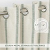 image:imageDriftAway Farmhouse Stripe Blackout Curtains Grommet W52xL84 Loden GreenG Loden Green Stripe