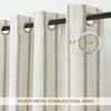 image:imageDriftAway Farmhouse Stripe Blackout Curtains Grommet W52xL84 Loden GreenG Loden Green Stripe