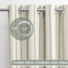 image:imageDriftAway Farmhouse Stripe Blackout Curtains Grommet W52xL84 Loden GreenG Loden Green Stripe