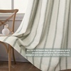 image:imageDriftAway Farmhouse Stripe Blackout Curtains Grommet W52xL84 Loden GreenG Loden Green Stripe