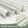image:imageDriftAway Farmhouse Stripe Blackout Curtains Grommet W52xL84 Loden GreenG Loden Green Stripe