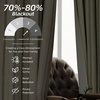 image:imageDriftAway Farmhouse Stripe Blackout Curtains Grommet W52xL84 Loden GreenG Loden Green Stripe