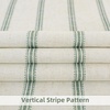 image:imageDriftAway Farmhouse Stripe Blackout Curtains Grommet W52xL84 Loden GreenG Loden Green Stripe