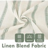 image:imageDriftAway Farmhouse Stripe Blackout Curtains Grommet W52xL84 Loden GreenG Loden Green Stripe