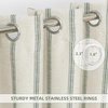 image:imageDriftAway Farmhouse Stripe Blackout Curtains Grommet W52xL84 Loden GreenG Loden Green Stripe