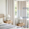 image:imageDriftAway Farmhouse Stripe Blackout Curtains Grommet W52xL84 Loden GreenG Navy Stripe
