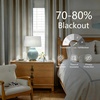 image:imageDriftAway Farmhouse Stripe Blackout Curtains Grommet W52xL84 Loden GreenG Navy Stripe