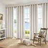 image:imageDriftAway Farmhouse Stripe Blackout Curtains Grommet W52xL84 Loden GreenG Navy Stripe