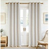 image:imageDriftAway Farmhouse Stripe Blackout Curtains Grommet W52xL84 Loden GreenG Navy Stripe