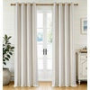 image:imageDriftAway Farmhouse Stripe Blackout Curtains Grommet W52xL84 Loden GreenG Navy Stripe