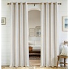 image:imageDriftAway Farmhouse Stripe Blackout Curtains Grommet W52xL84 Loden GreenG Navy Stripe