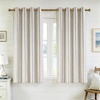 image:imageDriftAway Farmhouse Stripe Blackout Curtains Grommet W52xL84 Loden GreenG Navy Stripe