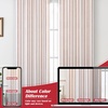 image:imageDriftAway Farmhouse Stripe Blackout Curtains Grommet W52xL84 Loden GreenG Red Stripe